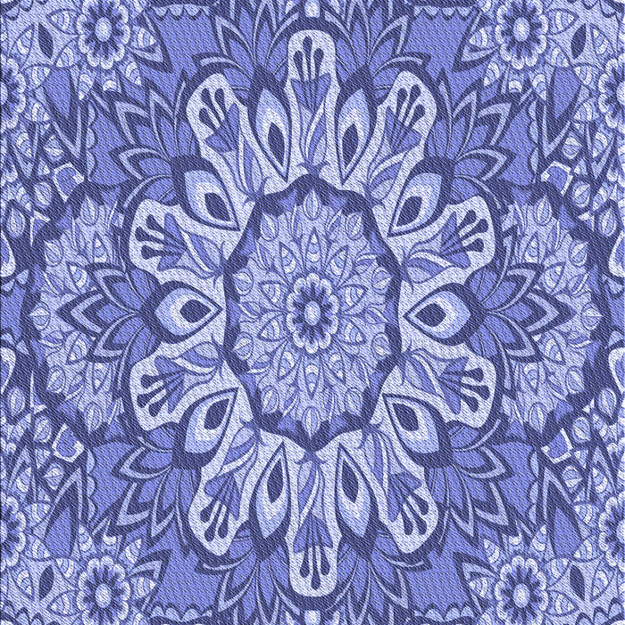 Patterned Jeans Blue Rug, pat3190blu