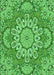 Patterned Green Rug, pat3190grn
