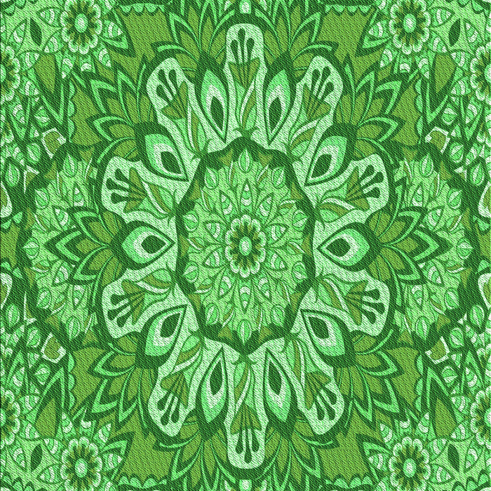 Patterned Green Rug, pat3190grn