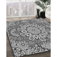 Patterned Cloud Gray Rug, pat3190gry