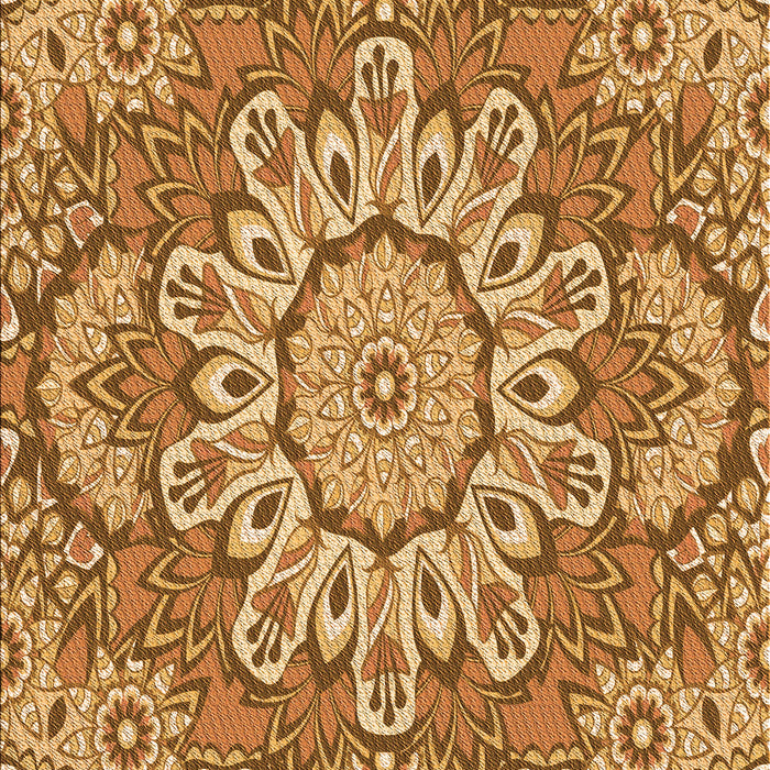 Patterned Orange Rug, pat3190org