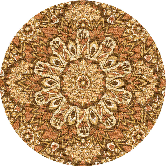 Square Machine Washable Transitional Orange Rug in a Living Room, wshpat3190org