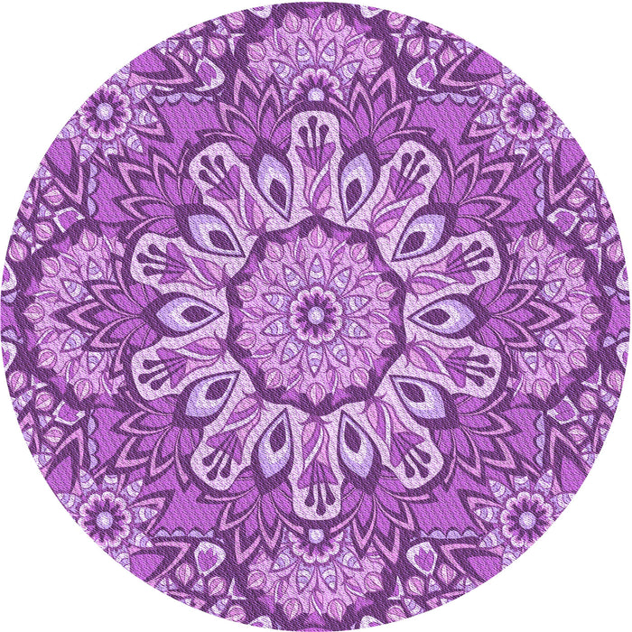 Square Machine Washable Transitional Violet Purple Rug in a Living Room, wshpat3190pur