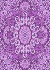 Machine Washable Transitional Violet Purple Rug, wshpat3190pur