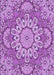 Machine Washable Transitional Violet Purple Rug, wshpat3190pur