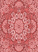 Machine Washable Transitional Light Coral Pink Rug, wshpat3190rd