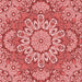 Round Patterned Light Coral Pink Rug, pat3190rd