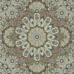 Sideview of Machine Washable Transitional Antique Bronze Green Rug, wshpat3190