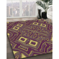 Patterned Copper Brown Rug, pat3191brn