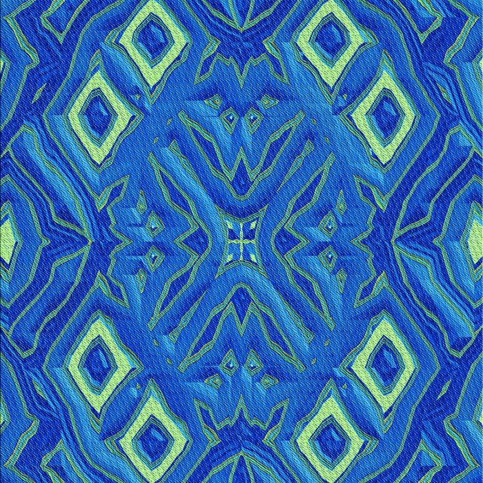 Patterned Blue Orchid Blue Rug, pat3191lblu