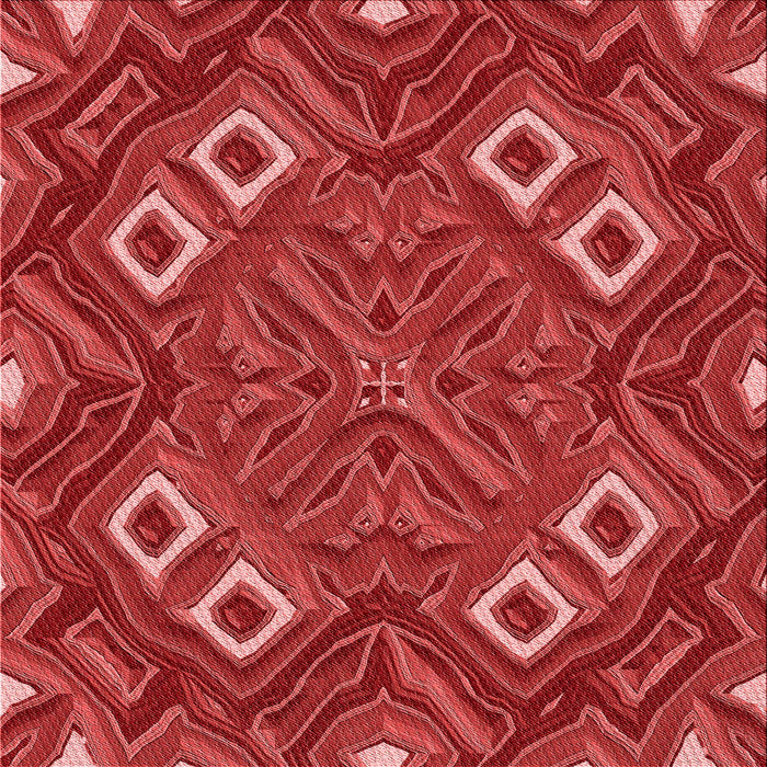 Round Patterned Red Rug, pat3191rd