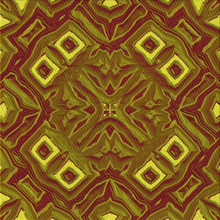 Round Patterned Tomato Red Rug, pat3191yw