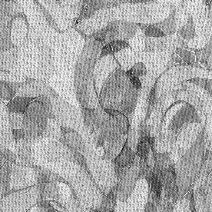 Patterned Platinum Silver Gray Rug, pat3192gry