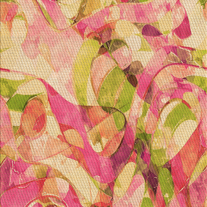 Patterned Yellow Orange Rug, pat3192org