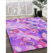 Machine Washable Transitional Violet Purple Rug in a Family Room, wshpat3192pur