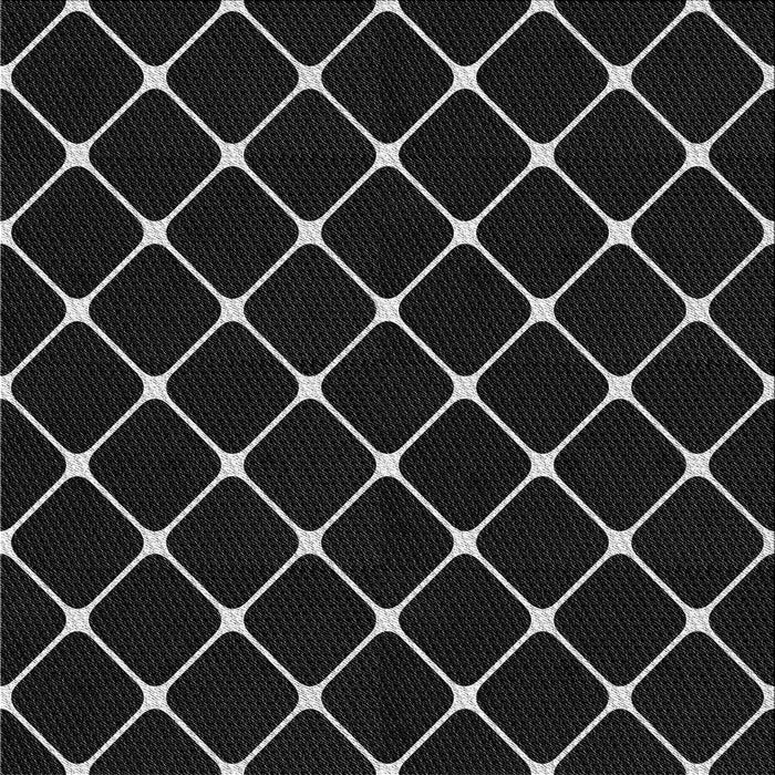 Round Patterned Black Rug, pat3193gry