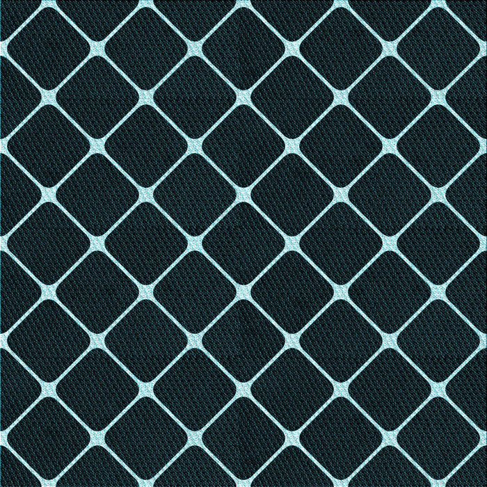 Round Patterned Black Rug, pat3193lblu