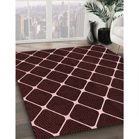 Patterned Chocolate Brown Rug, pat3193rd