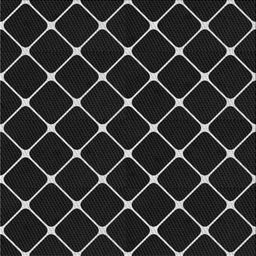 Square Patterned Black Novelty Rug, pat3193