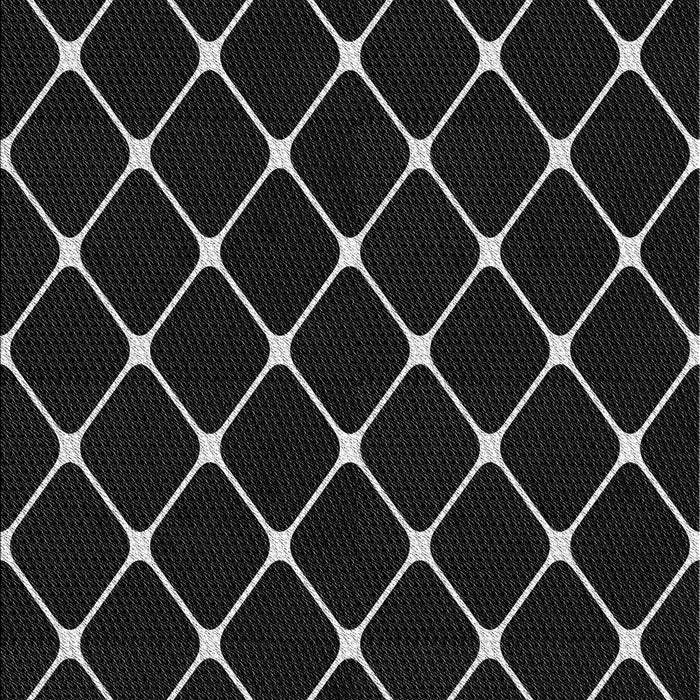 Machine Washable Transitional Black Rug, wshpat3193