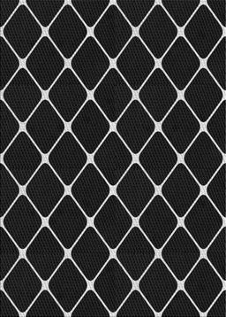 Patterned Black Novelty Rug, pat3193