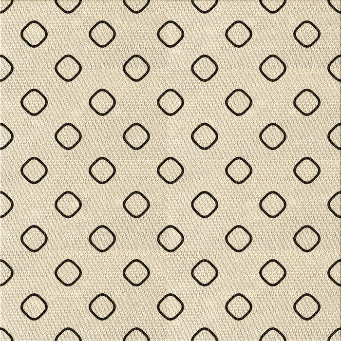 Round Patterned Moccasin Beige Rug, pat3194brn