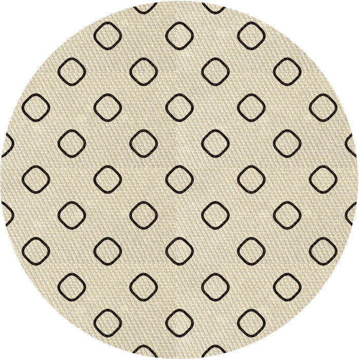 Square Patterned Moccasin Beige Rug, pat3194brn