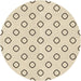 Square Patterned Moccasin Beige Rug, pat3194brn