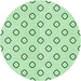 Square Patterned Mint Green Rug, pat3194grn