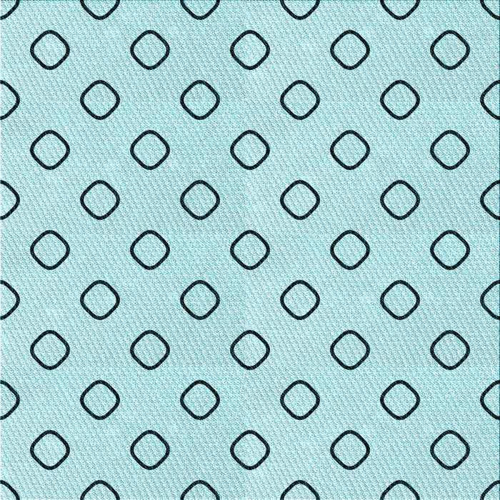 Round Patterned Electric Blue Rug, pat3194lblu