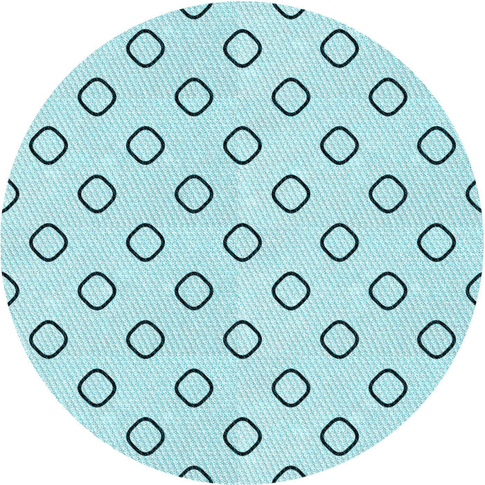 Square Patterned Electric Blue Rug, pat3194lblu