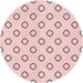 Square Patterned Pink Rug, pat3194rd