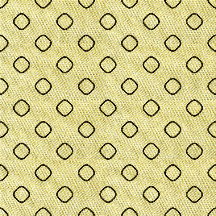 Round Patterned Sun Yellow Rug, pat3194yw