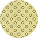 Square Patterned Sun Yellow Rug, pat3194yw