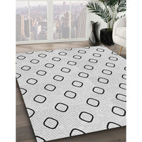 Patterned Off-White Novelty Rug, pat3194