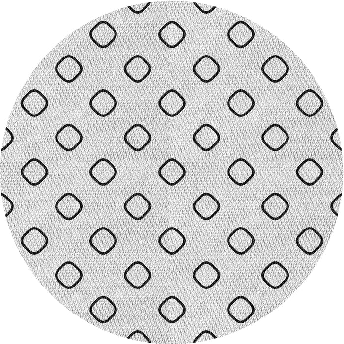 Square Machine Washable Transitional White Smoke Rug, wshpat3194