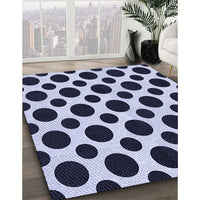 Patterned Night Blue Rug, pat3195blu