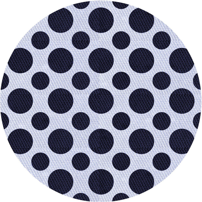 Square Patterned Night Blue Rug, pat3195blu