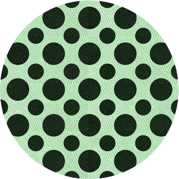 Square Patterned Dark Forest Green Rug, pat3195grn