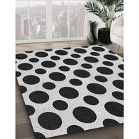 Patterned Charcoal Black Rug, pat3195gry