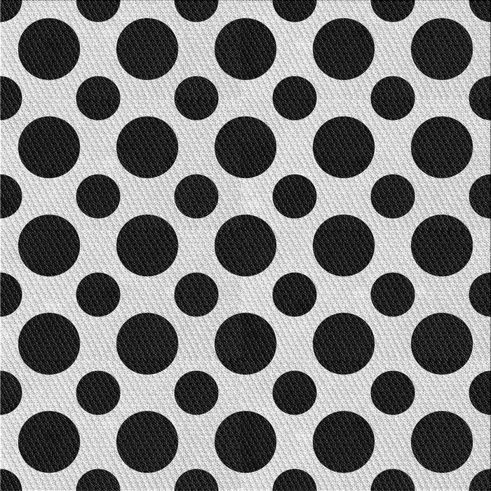 Round Patterned Charcoal Black Rug, pat3195gry