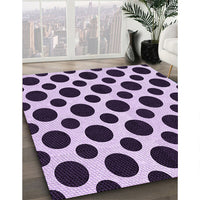 Patterned Blossom Pink Rug, pat3195pur