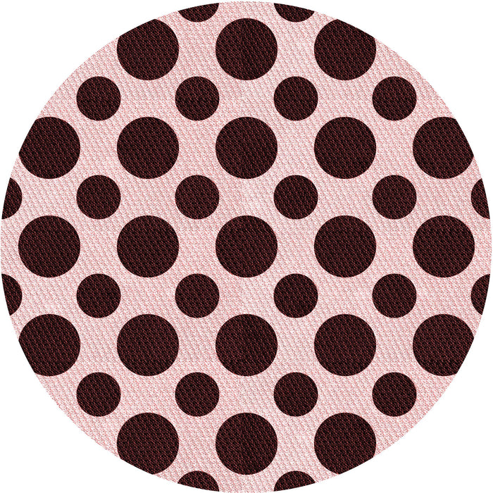 Square Patterned Deep Rose Pink Rug, pat3195rd