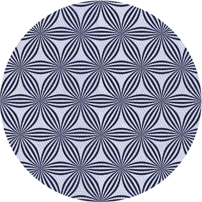 Square Patterned Blue Rug, pat3196blu