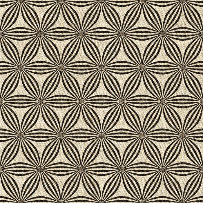 Round Patterned Milk Chocolate Brown Rug, pat3196brn