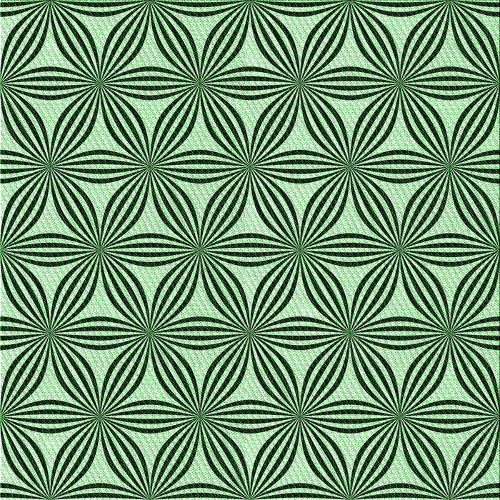 Round Patterned Dark Forest Green Rug, pat3196grn