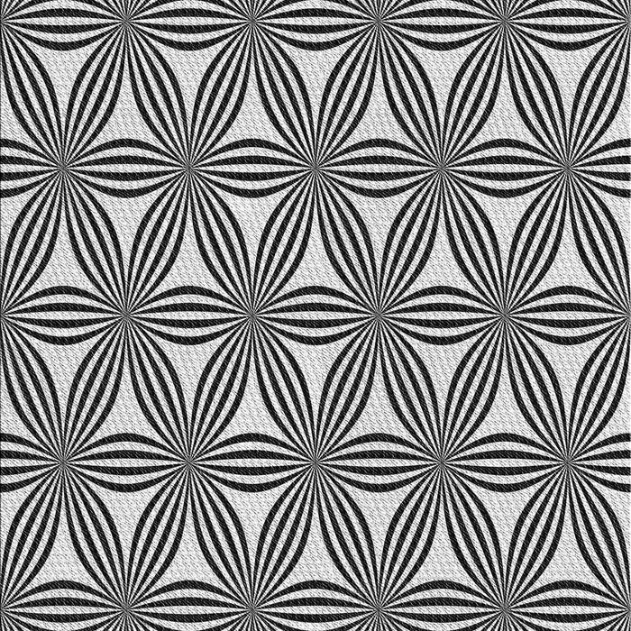 Machine Washable Transitional Black Rug, wshpat3196gry