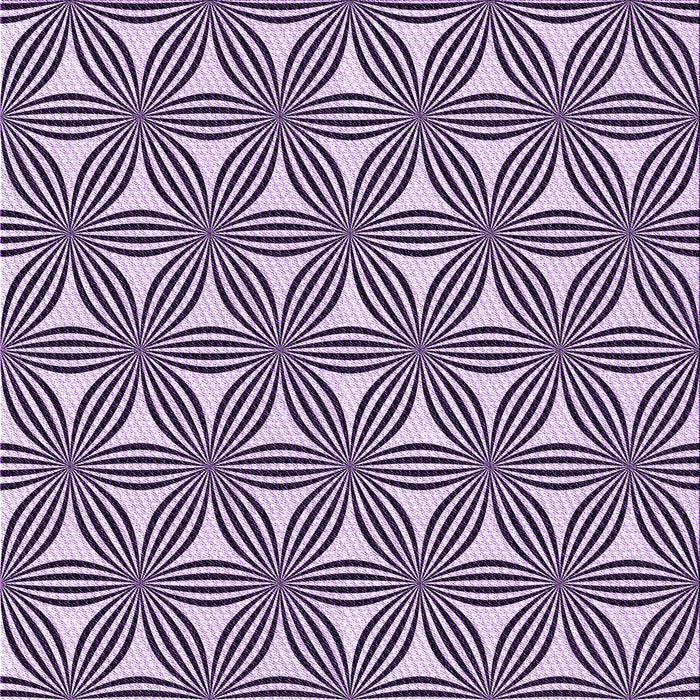 Round Patterned Blossom Pink Rug, pat3196pur