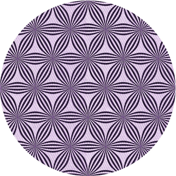 Square Patterned Blossom Pink Rug, pat3196pur