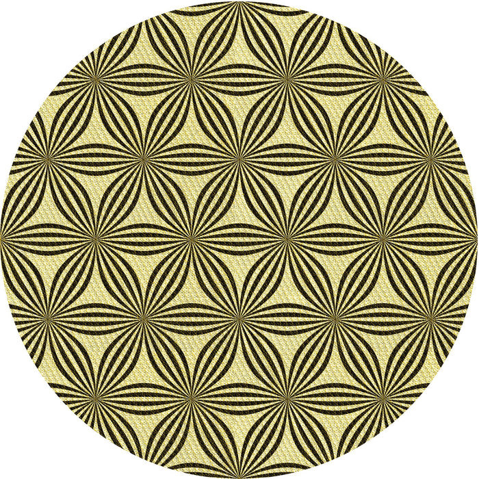 Square Patterned Milk Chocolate Brown Rug, pat3196yw